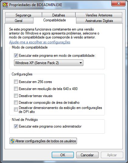 Configuração do BDE para uso do SISGEM